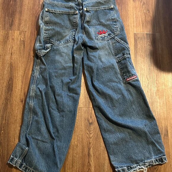 JNCO Men's Blue and Navy Jeans - Picture 4 of 4